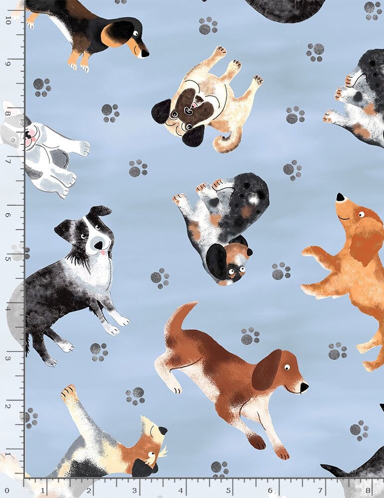Dog fabric by half yard dog quilting cotton puppy quilting Etsy