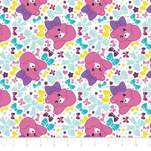 Troetelbeertjesstof op maat gesneden, Troetelbeertjesstof, troetelbeertjes quiltkatoen, cartoonquiltstof, berennaaistof, kinderstof