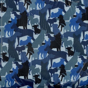 Dog fabric by half yard, dog quilting cotton, puppy quilting fabric, Elizabeth Studio dog sewing fabric, puppy cotton fabric, kids fabric