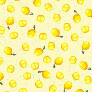 Zitronen Stoff 100% Baumwolle, Zitronen Printstoff, Zitrusfrüchte Quiltstoff, Limettenstoff, Blank Quilting