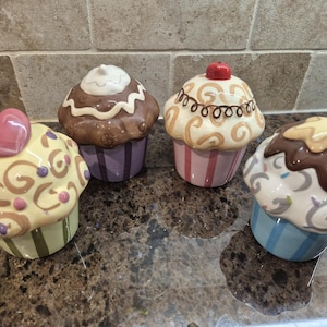 Ceramic Cupcake Jar - Etsy