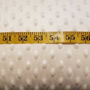 Ivory minky fabric by half yard, minky dot, softee dot cream minky, minky sewing fabric, beige minky fabric, solid colour dimple minky ivory