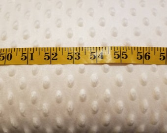 Ivory minky fabric by half yard, minky dot, softee dot cream minky, minky sewing fabric, beige minky fabric, solid colour dimple minky ivory
