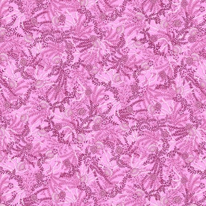 Seaweed fabric by half yard, ocean fabric, printed quilting cotton, sea quilting fabric, reed pods sewing fabric, sea cotton, pink shells