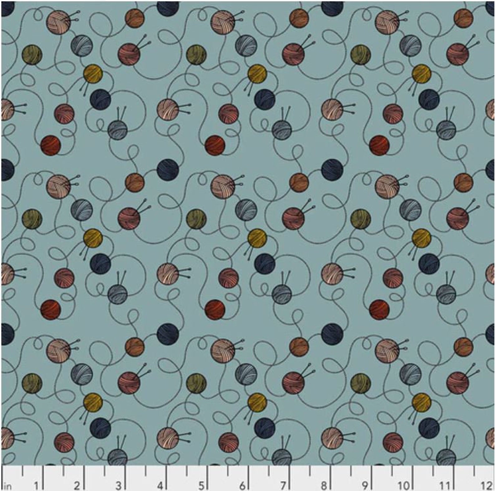 Knitting Fabric by Half Yard Yarn Cotton Knitting Theme Etsy