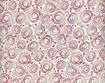 Swirl fabric by half yard, pink swirls quilting cotton, pink blender quilting fabric, pink floral sewing fabric, neutral blender fabric