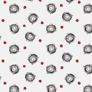 Sheep fabric by half yard, summer printed quilting cotton, animal quilting fabric, sheep sewing fabric, sheep cotton fabric, kids fabric