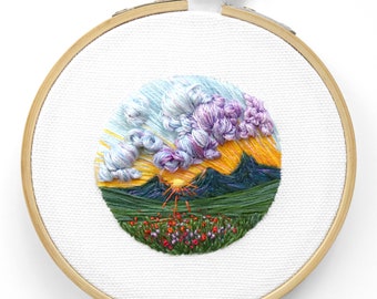 Eternal | Embroidery Art | Embroidery Landscape | Souvenir | | Wall art| Hand embroidery | Gift | Christmas gift | Black Friday deals | sale