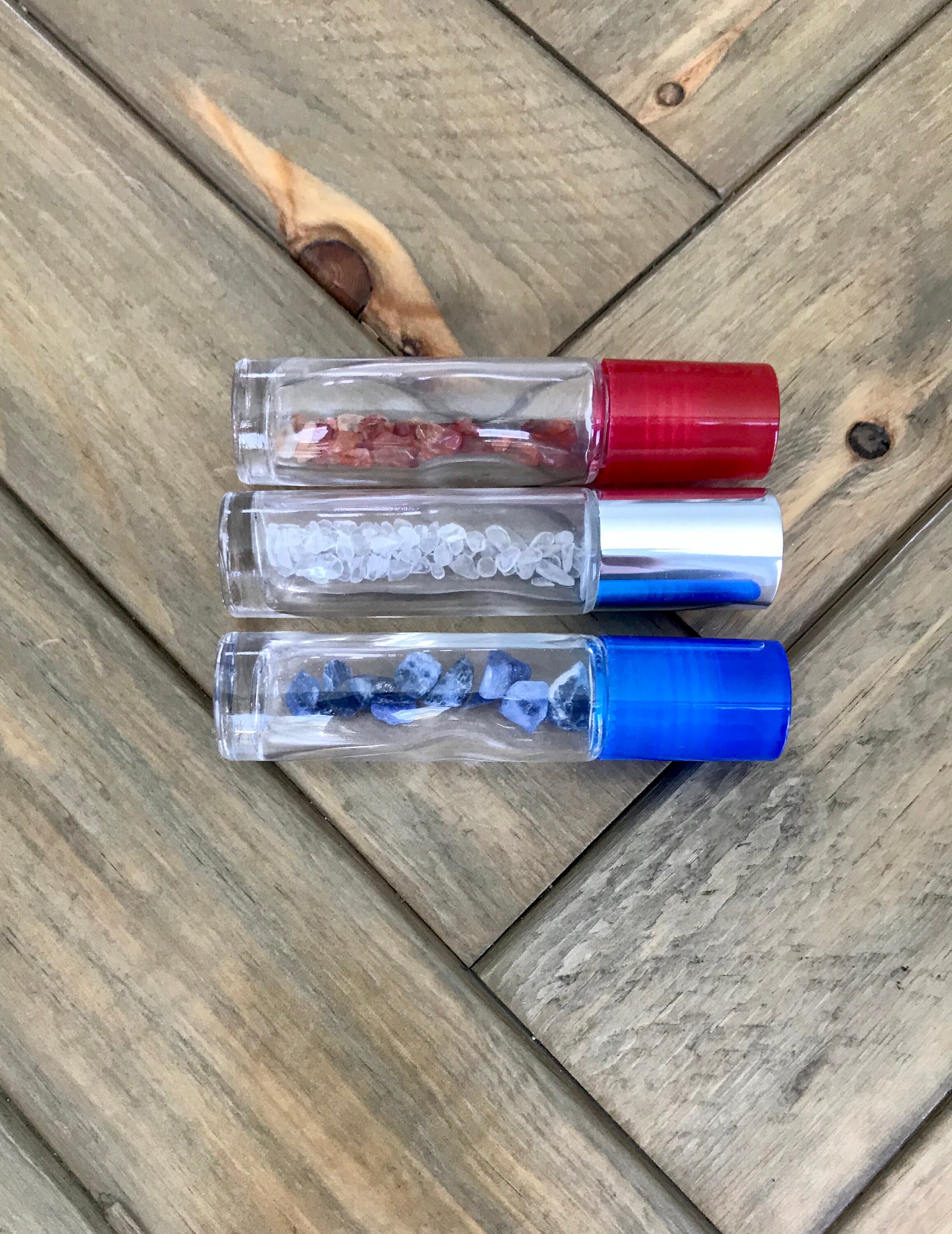 Freedom Gemstone Roller Bottles Carnelian Clear Quartz Etsy