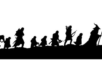Lord of the Rings LOTR Fellowship of the Ring Decal Vinyl Wall Decal Sticker 