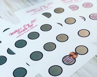 Mother's Day Scratch Off Cards, Father's Day Scratch Off Cards, Mother's Day, Father's Day, Scratch Off Cards, Gifts, Mom, Dad, Love