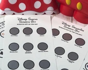 Disney Snacks and Souvenir Scratch Off Cards, Disney Souvenir, Disney Snacks, Scratch Off Cards, Gifts, Disney, Souvenirs, Snacks