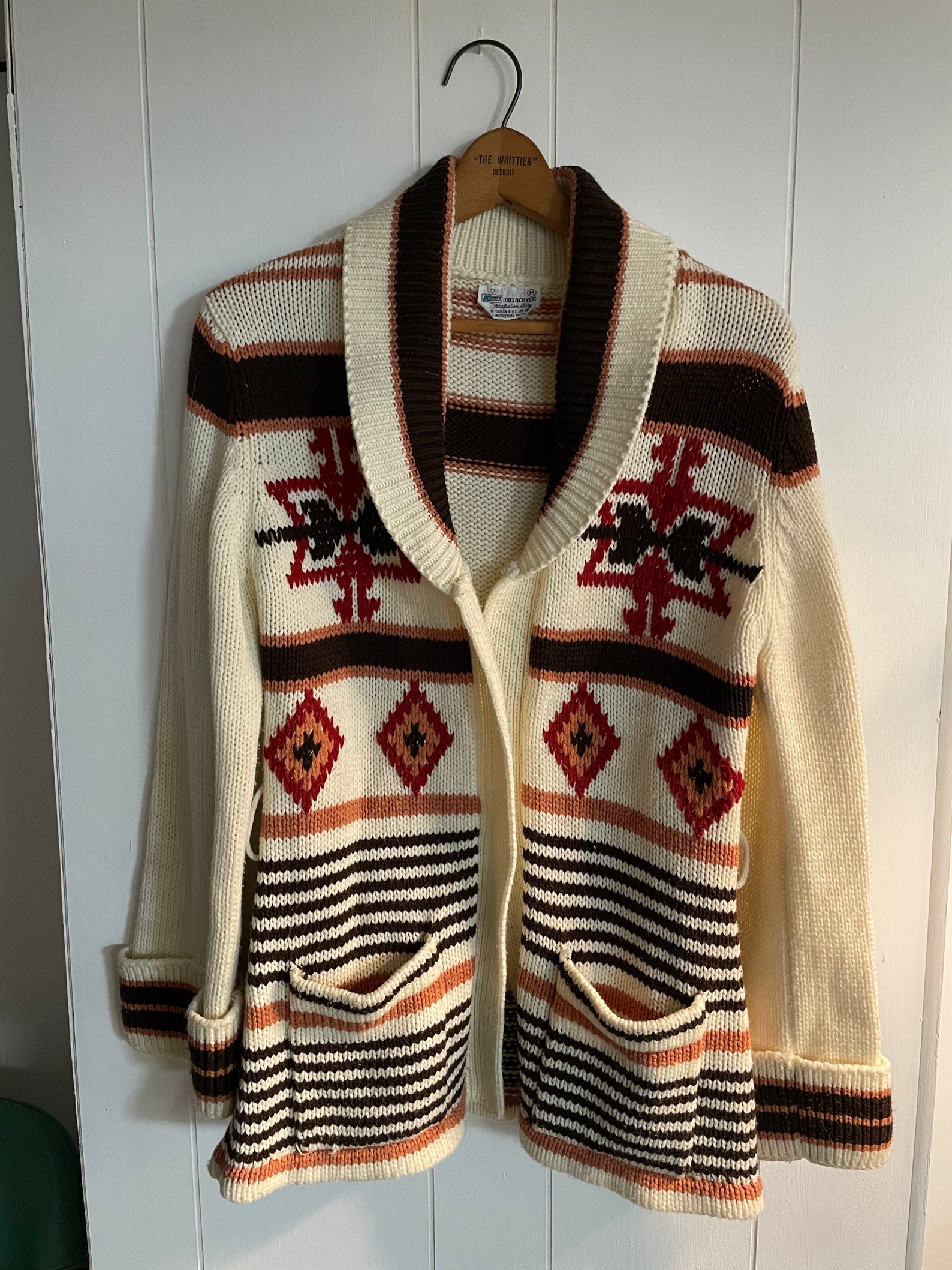 Vintage Womens 60s Knit Cardigan Sweater Kmart Etsy