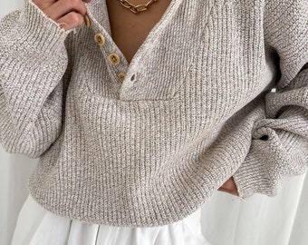 Henley en tricot de coton Gruau vintage Favourite