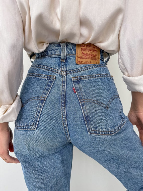 Vintage Bleu Levi's Denim 512 Made in USA Jeans