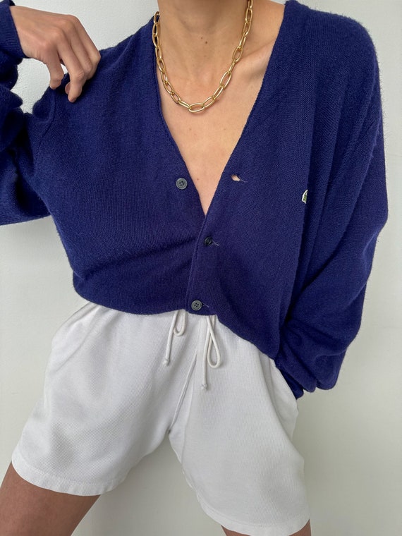 Vintage Unisex Nuit Lacoste Knit Cardigan - image 3