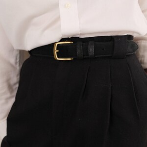 Vintage Onyx Coach Leather Brass Buckle Belt Vintage Onyx Coach Leather Brass Buckle Belt - Etsy main image 4