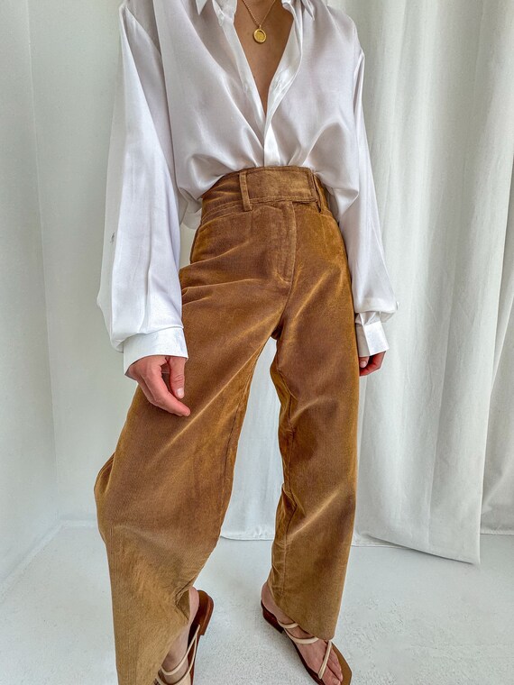 Vintage Arachide Corduroy High Waisted Trousers - image 1