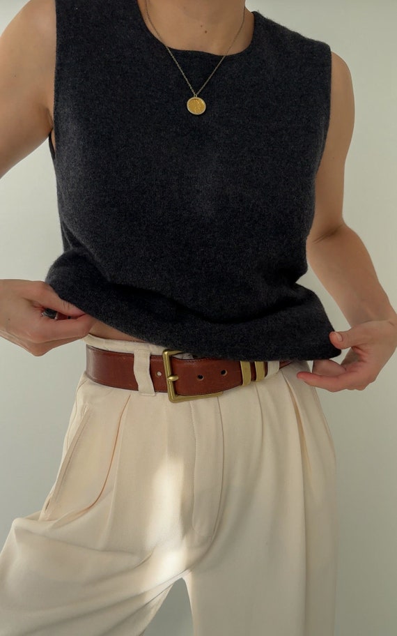 Vintage Ancre Cashmere Sleeveless Sweater - image 5
