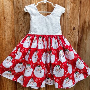 Christmas dress for girls, toddler Christmas dress, baby Christmas dress, santa dress girls, holiday party dress girls, holiday dress girls
