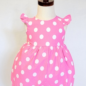 Bubble romper for baby, boy bubble romper, girls bubble romper, gift for baby, polka dot bubble romper, pink polka dot bubble romper