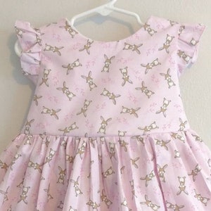 Easter Dress,bunny dress, Easter dress for girls, Easter dress baby, Easter outfit, toddler Easter dress, 4t easter dress,girls dress
