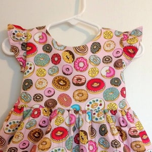 Donut dress, donut dress for baby, donut dress for girl, toddler donut dress, birthday donut dress, sprinkles party dress, sprinkles dress