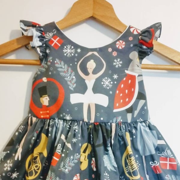 Nussknacker Ballettkleid, Langarm Weihnachtskleid