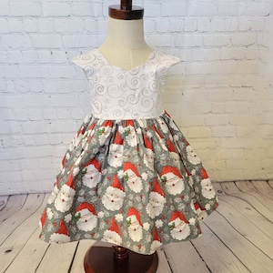Christmas dress for girls, toddler Christmas dress, baby Christmas dress, santa dress girls, holiday party dress girls, holiday dress girls