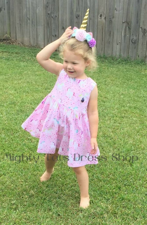 Baby girl unicorn dress hotsell