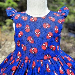 Meisje spiderman jurkje Etsy Nederland