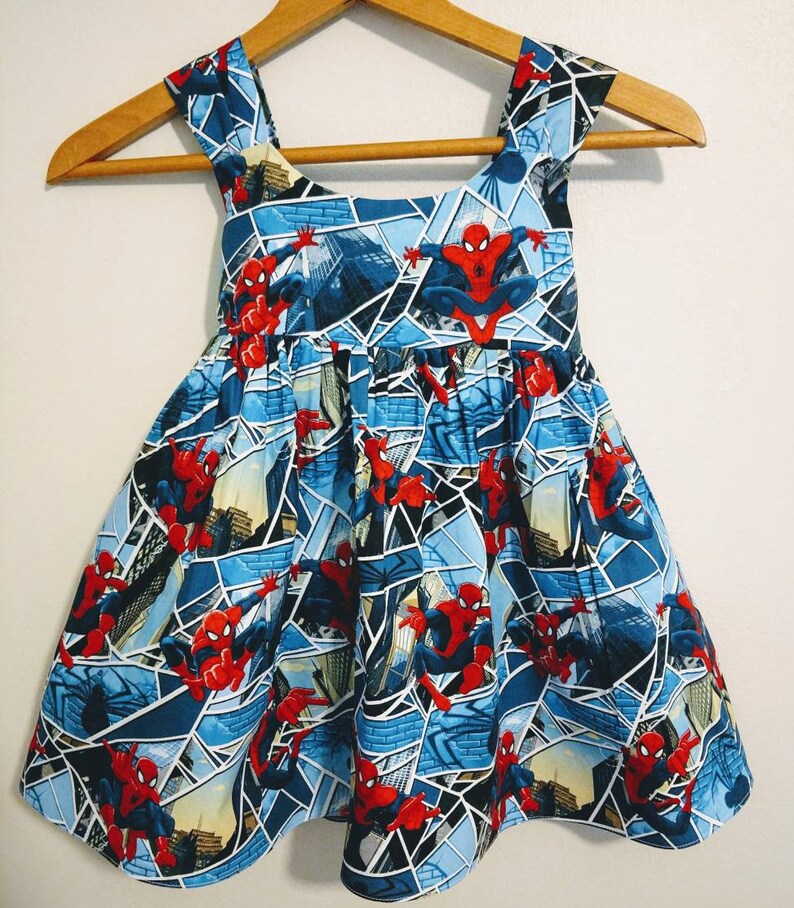 Spiderman Dress Toddler Spiderman Dress Baby Spiderman Etsy