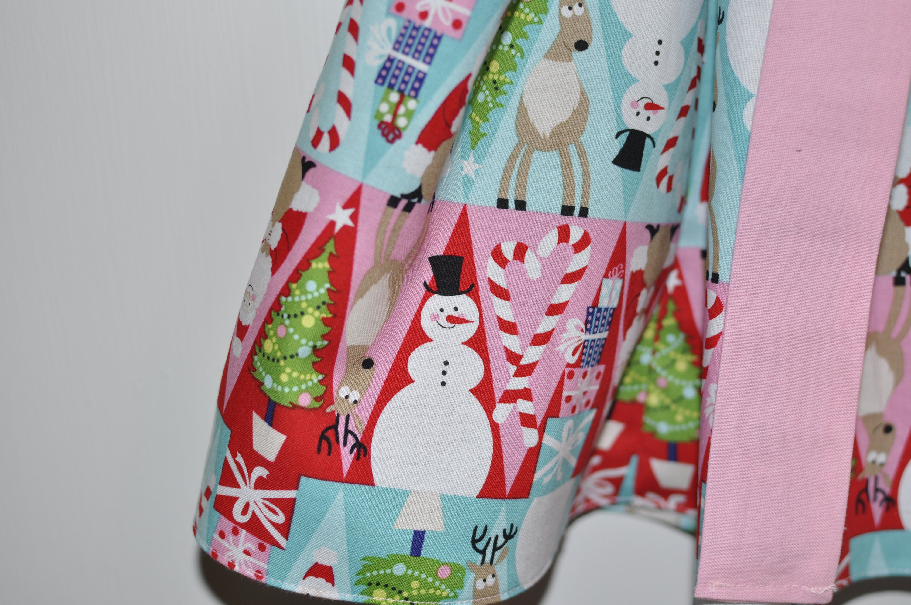 Susanne Lively Girls Green Christmas Dress - Holiday Plaid Sash & Trim in Flutter Sleeves