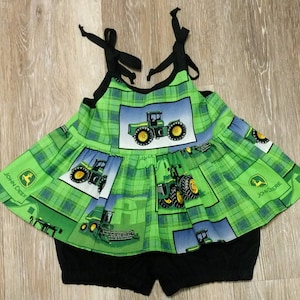 Tractor outfit for baby, tractor outfit for girls,baby john deere outfit,girls john deere outfit,farmer outfit baby, farmer outfit girls