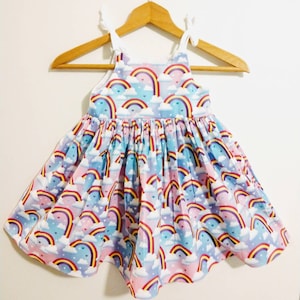 Rainbow dress girls, rainbow baby dress, girls rainbow dress,rainbow summer dress,summer dress girls, baby summer dress,toddler summer dress
