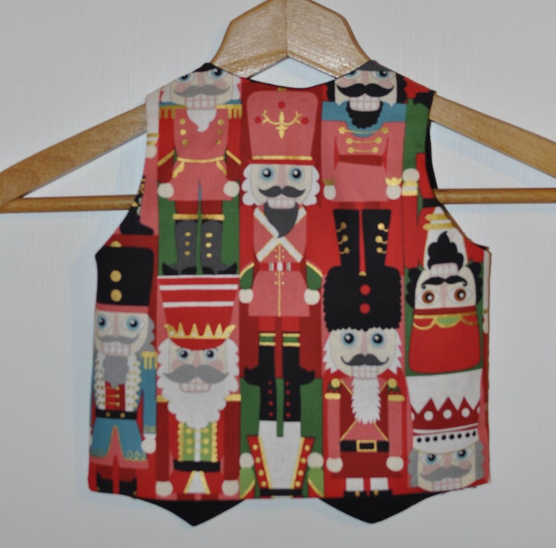 Nutcracker Vest Boys Christmas Vest Holiday Vest for Boys Etsy