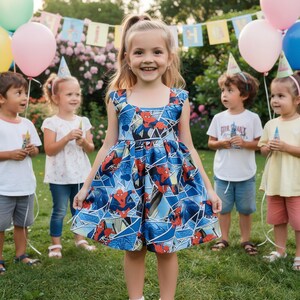 spiderman birthday dress Girls' Dress, Superhero Party Outfit Tutu dress