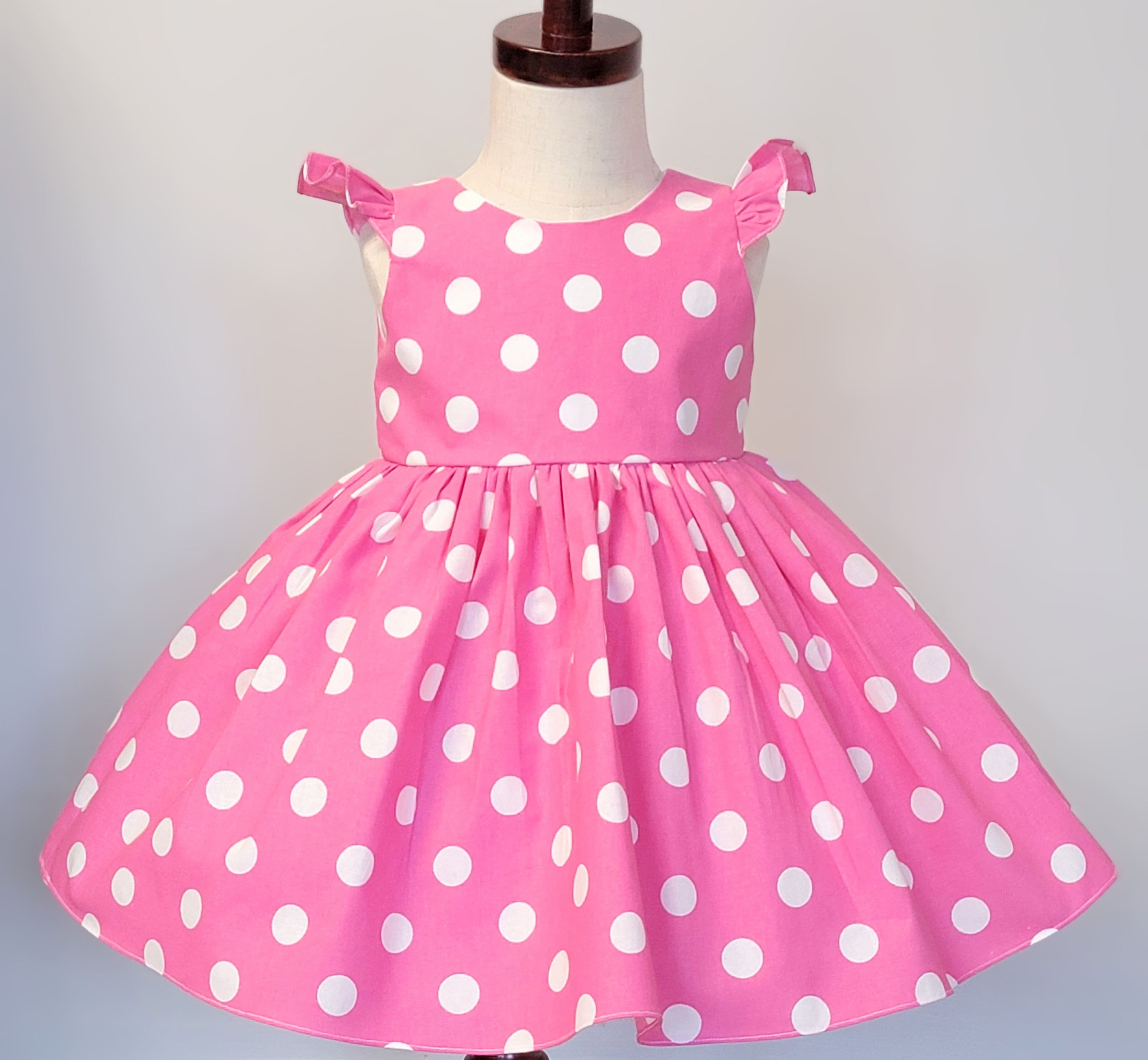 Pink Polka Dot Dress 