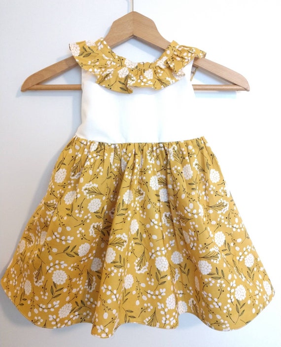 mustard yellow dress baby