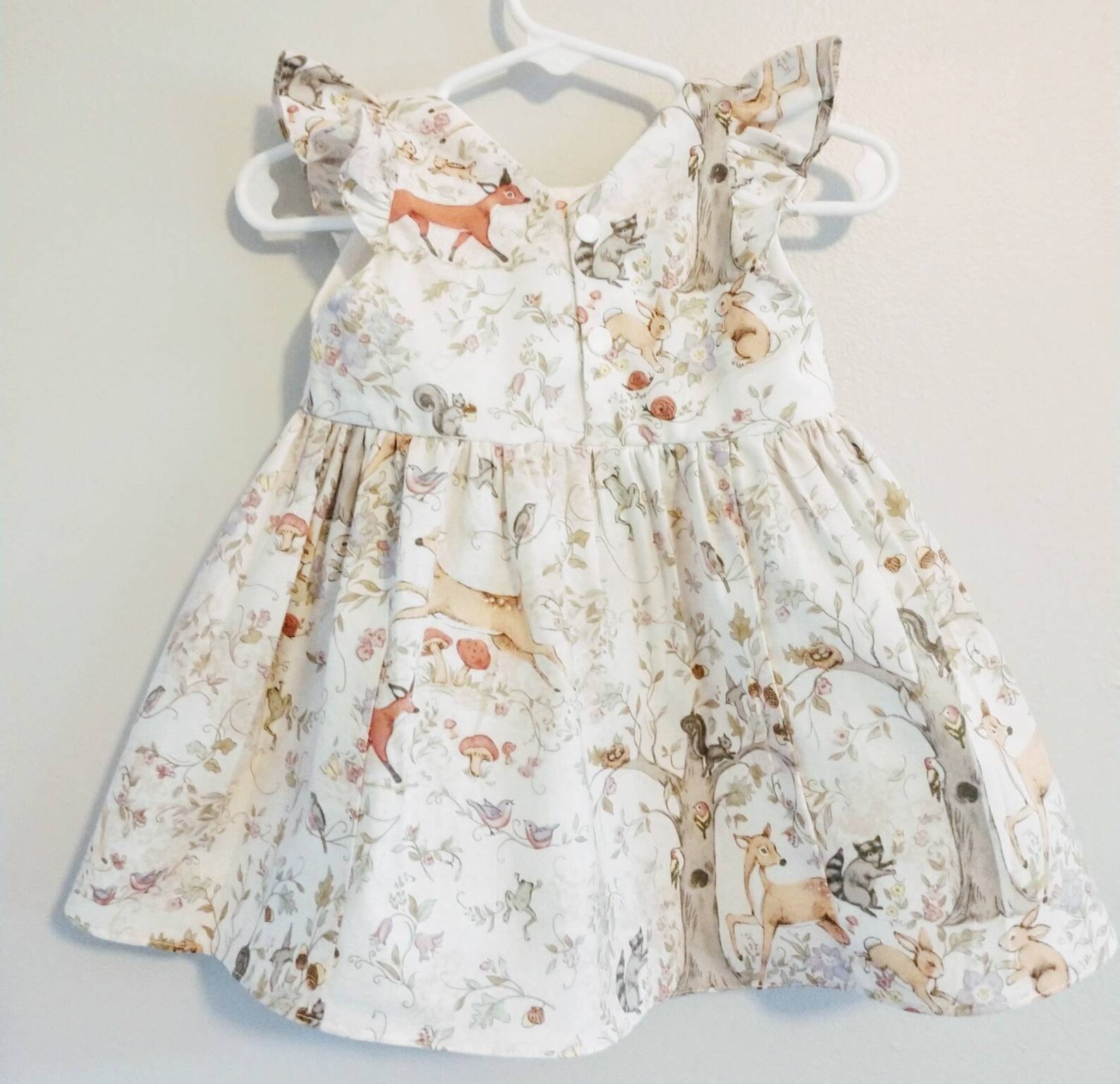 Woodland deer dress for girls ONEdeerland dress for baby Etsy