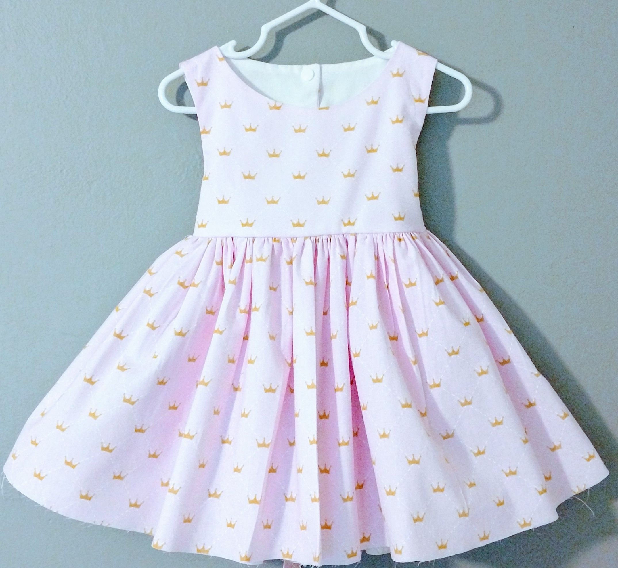 Pink and gold baby dress pink and gold birthday sweetest one Etsy