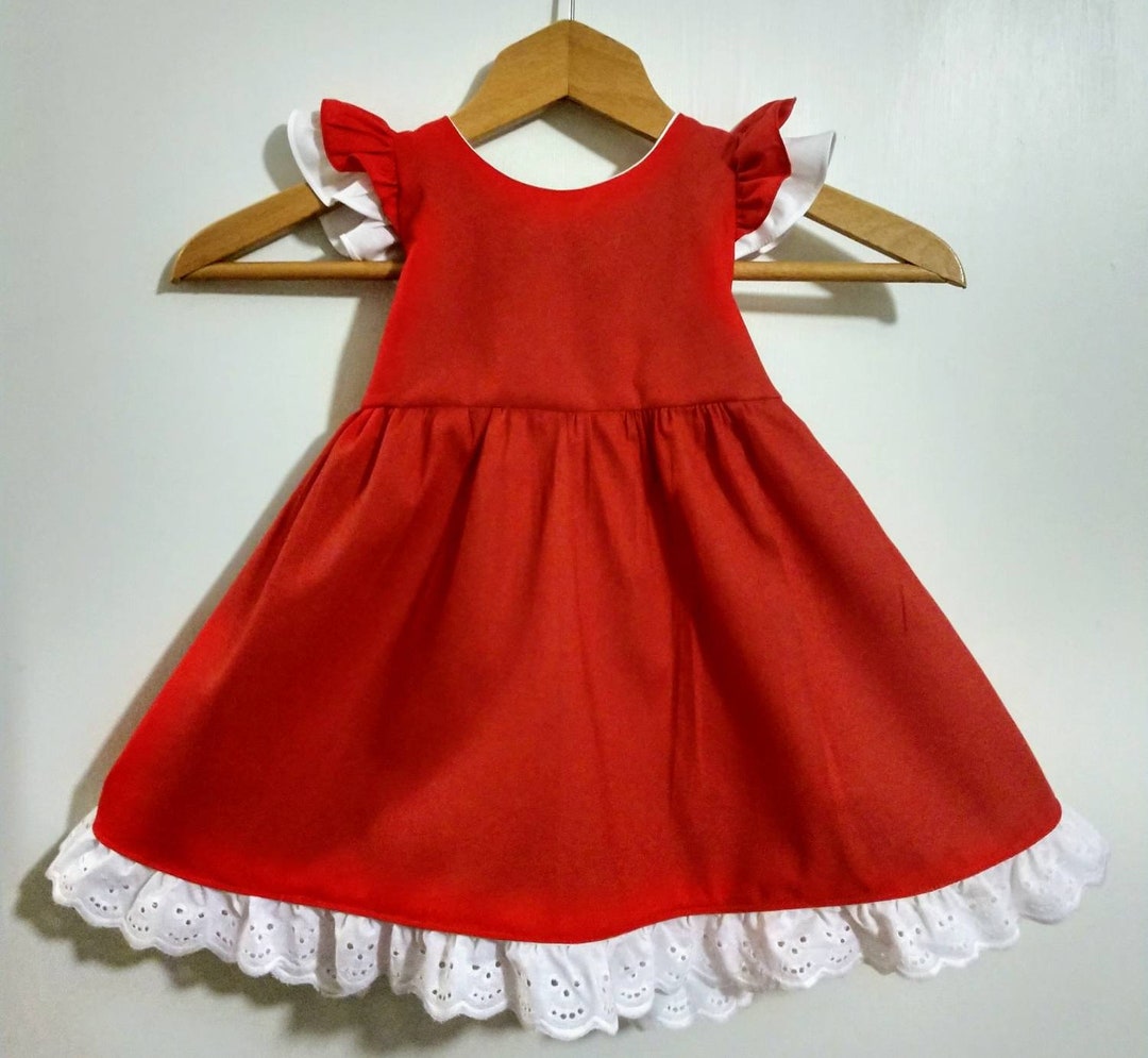 Red Christmas Dress Girls Christmas Dress Valentine Toddler - Etsy