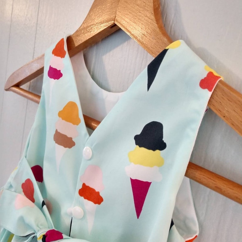 Ice Cream Dress Girls Ice Cream Dress Toddler Ice Cream Etsy