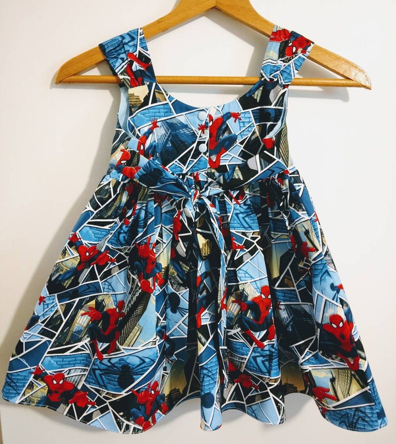 Spiderman Dress Toddler Spiderman Dress Baby Spiderman Etsy