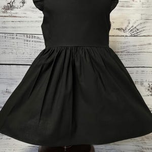 Black dress, simple black dress toddler, pageant dress, black pageant dress, baby dress black, toddler dress black, flowergirl dress black