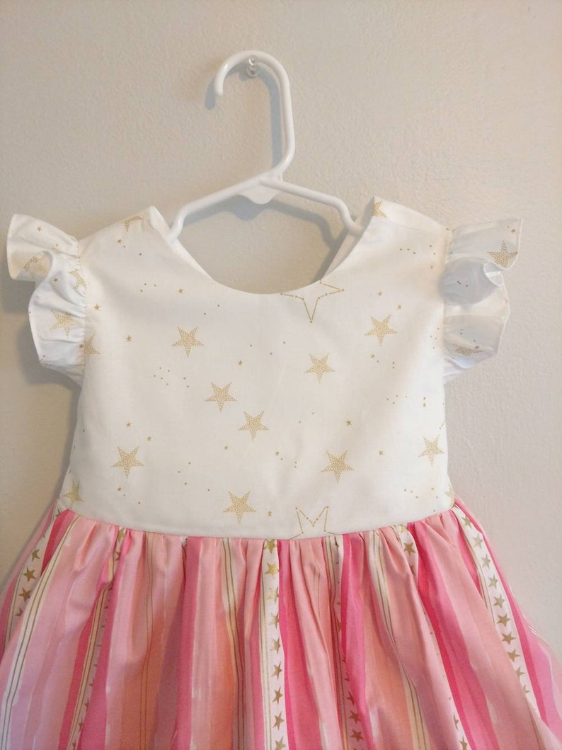 Pink and Gold Dress Pink and Gold Toddler Dress Pink Baby Etsy