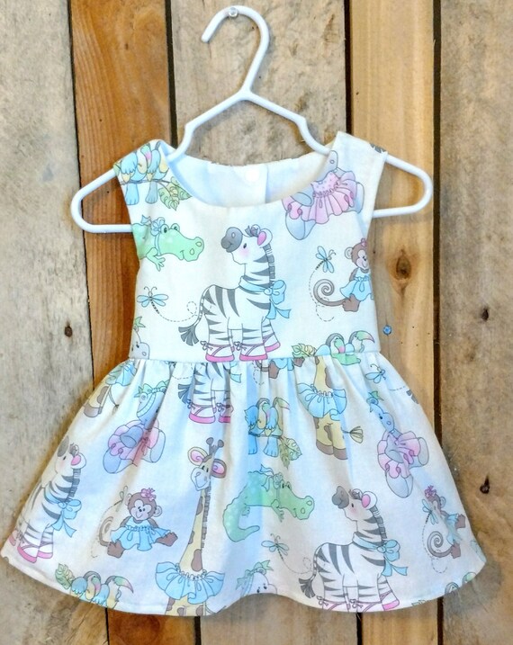 Toddler zoo dress zebra baby dress twirl dress party dress | Etsy