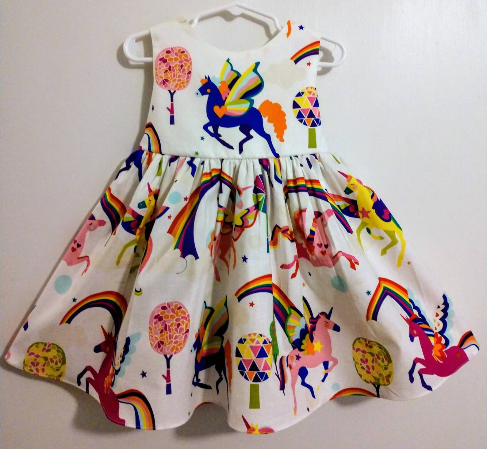 Modern Unicorn Baby Dress for First Birthday Celebrations main image 1