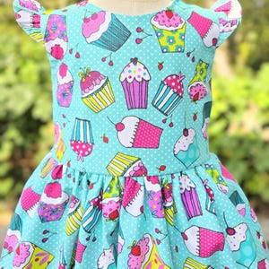 Cupcake Dress, Cupcake Toddler Dress, Girls Cupcake Dress, Baby