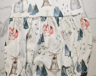 Wild one birthday romper, baby forest animals outfit, two wild birthday outfit, gender neutral baby gift, forest animals romper